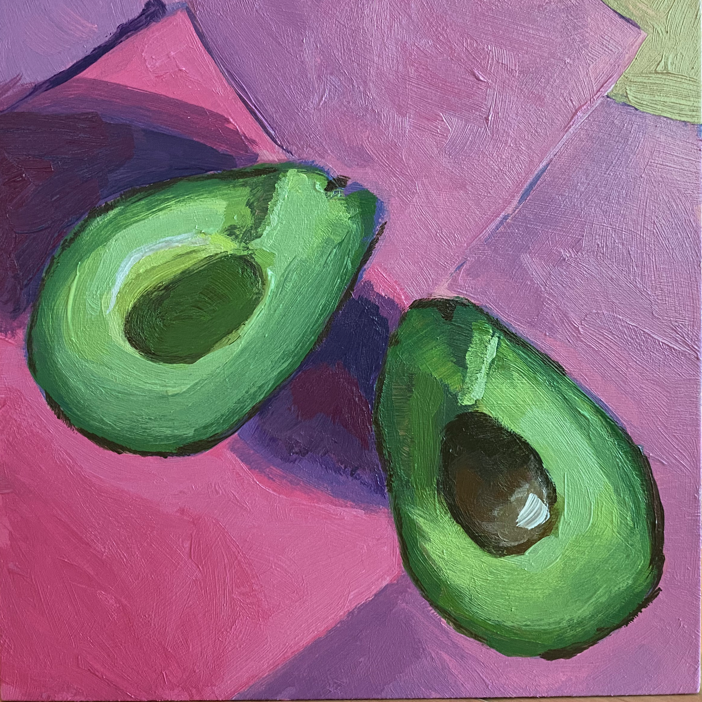 Avocado on Pink